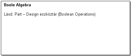 Text Box: Boole Algebra 

Lsd: Part - Design eszkztr (Boolean Operations)
