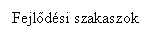 Text Box: Fejldsi szakaszok