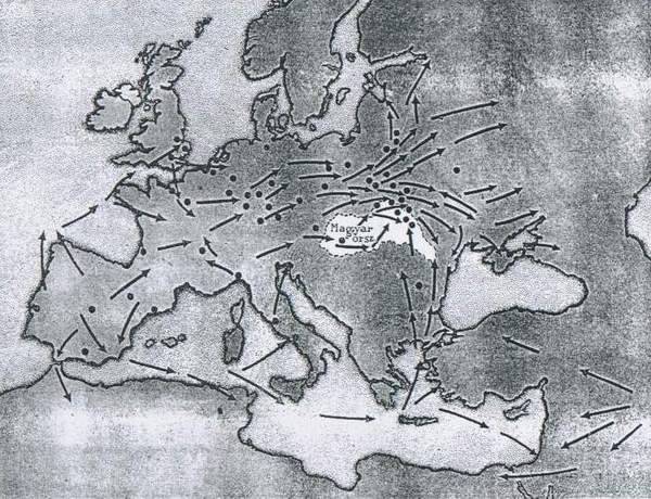 A zsidk vndorlsa Eurpban a X. szzadtl a XVII. szzadik